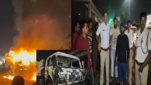 a-lorry-caught-fire-due-to-short-circuit-on-national-highway-4-the-driver-is-just-miss