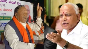 ಯಡಿಯೂರಪ್ಪ ಕುಟುಂಬದ ಕೈಯಲ್ಲಿ ಪಕ್ಷ ಸಿಕ್ಕಿದೆ; ಈಶ್ವರಪ್ಪ ವಾಗ್ದಾಳಿ! eshwarappa-yediyurappa