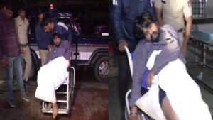 dog-meat-smuggling-case-hindu-leader-puneeth-kerehalli-sick-in-police-station-shift-to-hospital