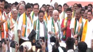 ದೋಸ್ತಿಗಳ ಪಾದಯಾತ್ರೆಗೆ ಚಾಲನೆ; ಕಾಂಗ್ರೆಸ್ ವಿರುದ್ಧ ಕಿಡಿ Padayatra-BJP-JDS-