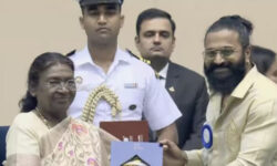 ಕನ್ನಡಿಗರಿಗೆ ಪ್ರಶಸ್ತಿ ಅರ್ಪಿಸಿದ ನಟ ರಿಷಬ್ ಶೆಟ್ಟಿ!