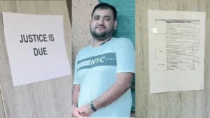 ಕುತ್ತಿಗೆಗೆ ಬೋರ್ಡ್ ಹಾಕಿಕೊಂಡು ಆತ್ಮಹತ್ಯೆ ಮಾಡಿಕೊಂಡ ವ್ಯಕ್ತಿ athul