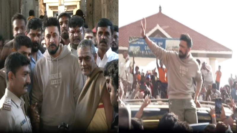 ಚಾಮುಂಡಿ ಬೆಟ್ಟಕ್ಕೆ ಭೇಟಿ ನೀಡಿದ ಸುದೀಪ್